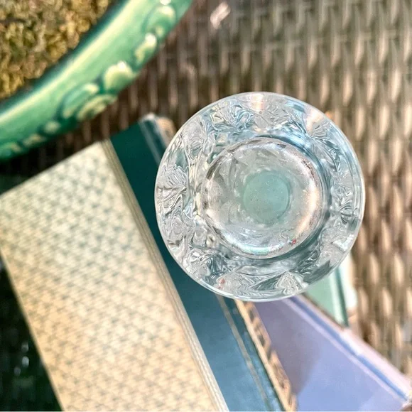 Vintage Gorham Lead Crystal Flower Bud VASE Star Blossom 7" Tall Made in Germany - Picture 9 of 9